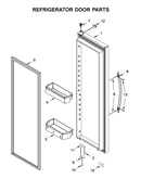 Refrigerator door parts