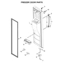 Whirlpool WRS571CIHZ01 freezer door parts diagram