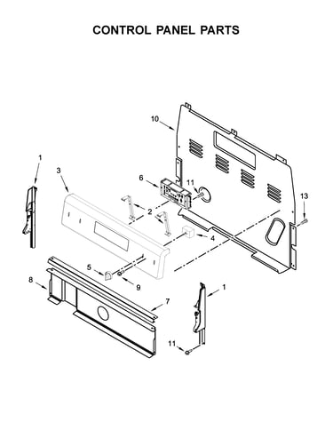 Control panel parts