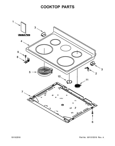Cooktop parts