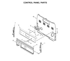 Whirlpool WFE525S0HW1 control panel parts diagram