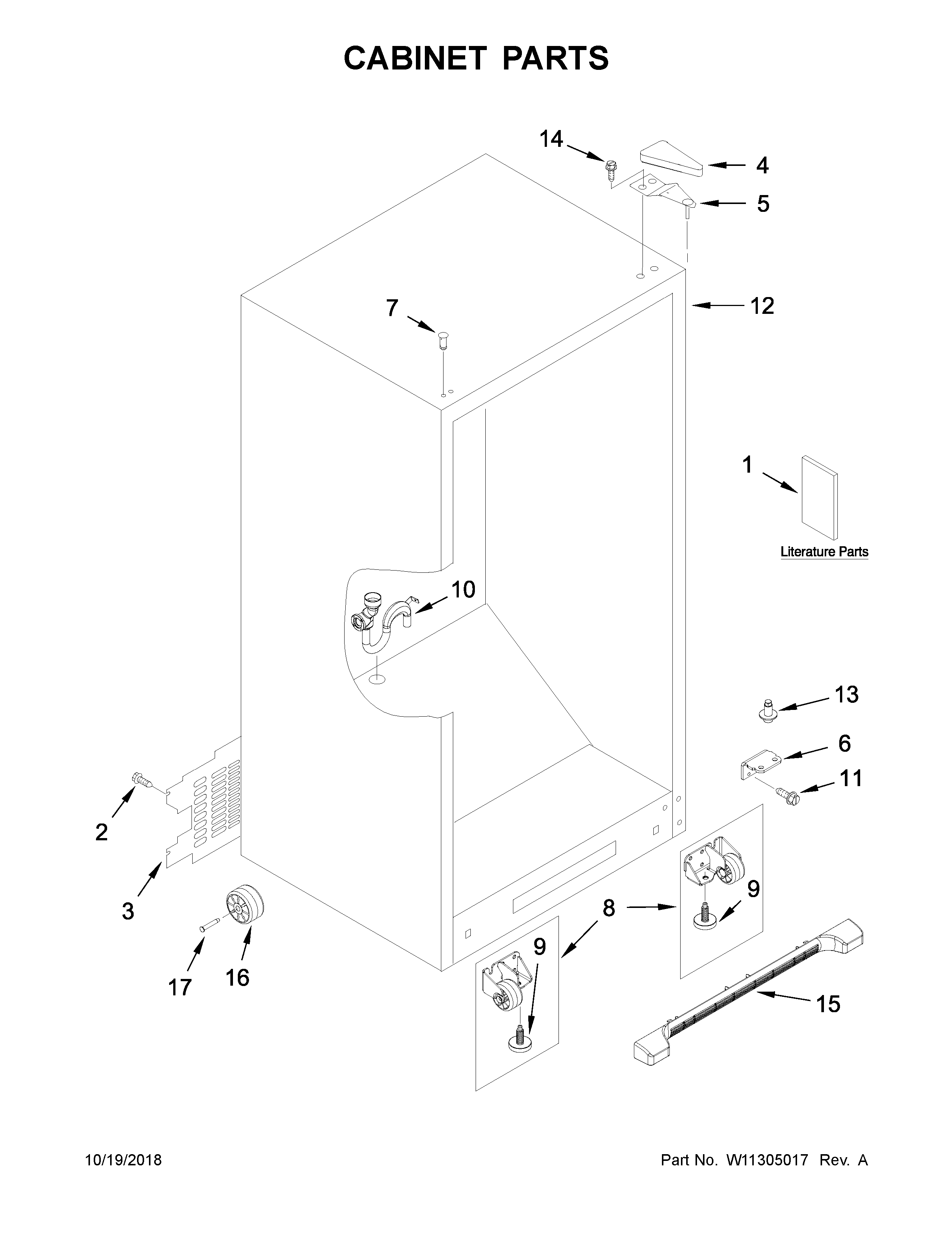 Cabinet parts