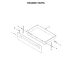 Amana AER6603SFW2 drawer parts diagram