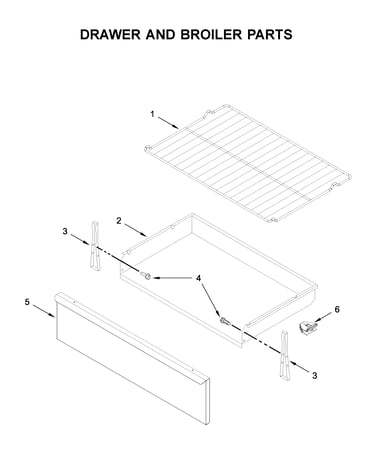 Drawer and broiler parts