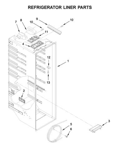 Refrigerator liner parts
