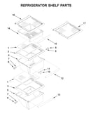 Refrigerator shelf parts