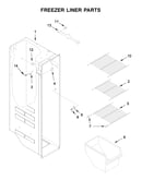 Freezer liner parts