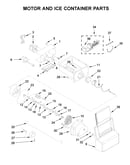 Motor and ice container parts