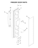 Freezer door parts