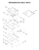 Refrigerator shelf parts