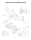 Motor and ice container parts