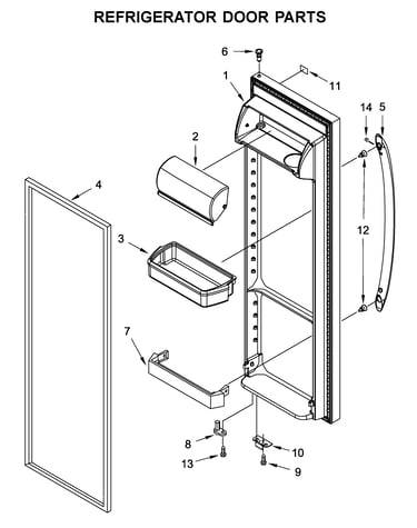 Refrigerator door parts