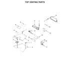 KitchenAid KDRS467VMB00 top venting parts diagram