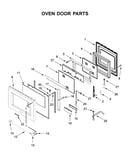 Oven door parts