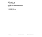 Whirlpool WRS335FDDW00 cover sheet diagram
