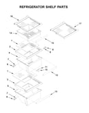 Refrigerator shelf parts