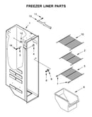 Freezer liner parts