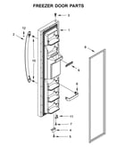 Freezer door parts