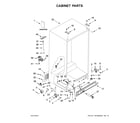 Whirlpool WRS331FDDW01 cabinet parts diagram