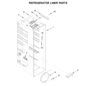 Whirlpool WRS331FDDB01 refrigerator liner parts diagram
