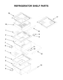 Refrigerator shelf parts