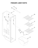 Freezer liner parts
