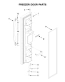 Freezer door parts