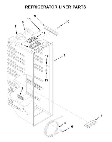 Refrigerator liner parts