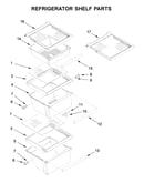 Refrigerator shelf parts