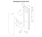 Whirlpool WRS331FDDB02 refrigerator door parts diagram