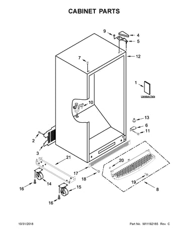 Cabinet parts