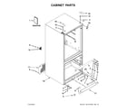 Whirlpool WRF560SFHW00 cabinet parts diagram