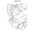 Whirlpool WRF560SFHW00 liner parts diagram