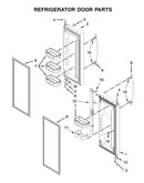 Refrigerator door parts