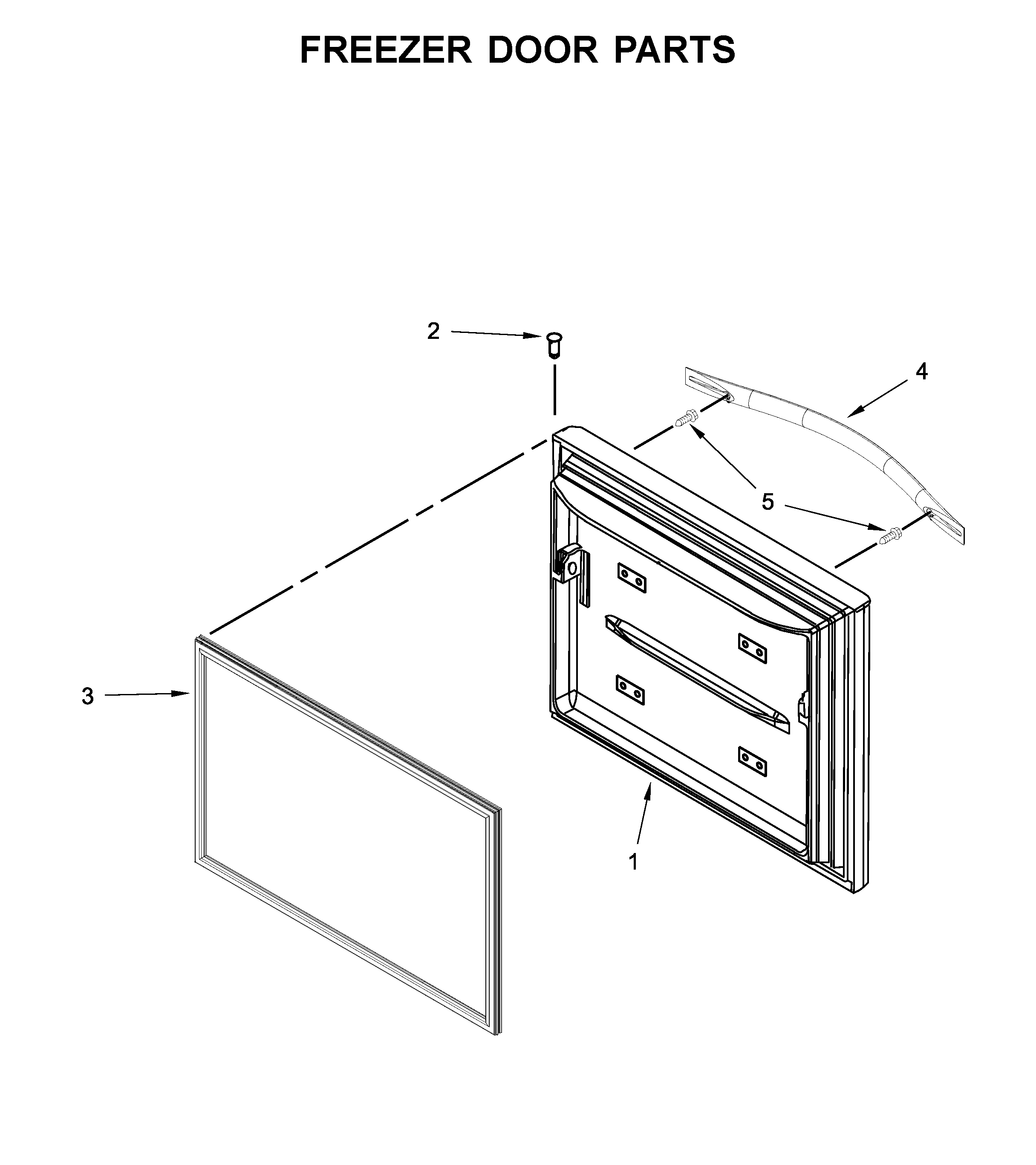 Freezer door parts