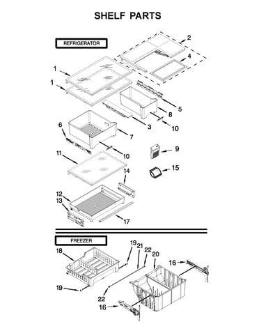Shelf parts