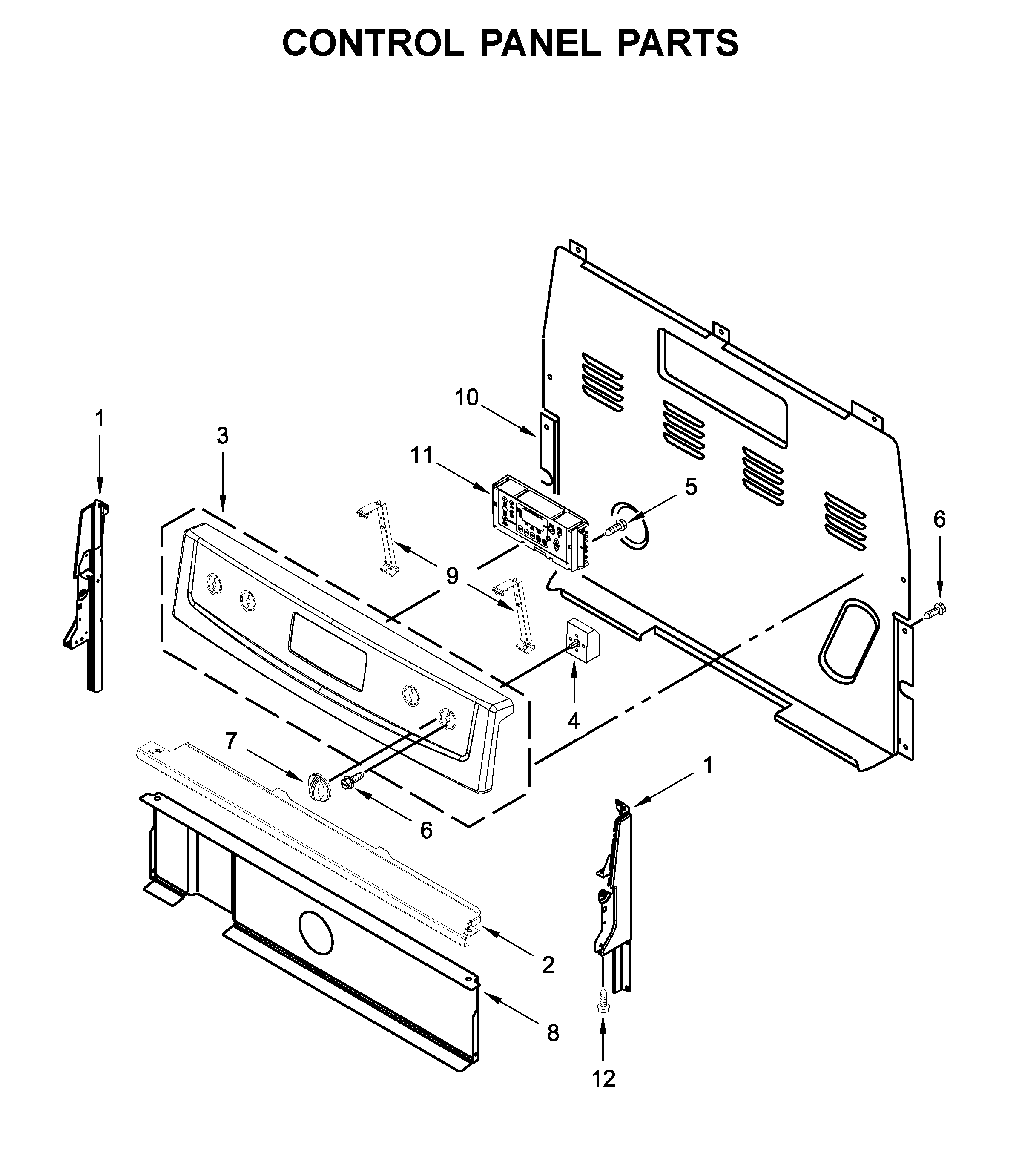 Control panel parts