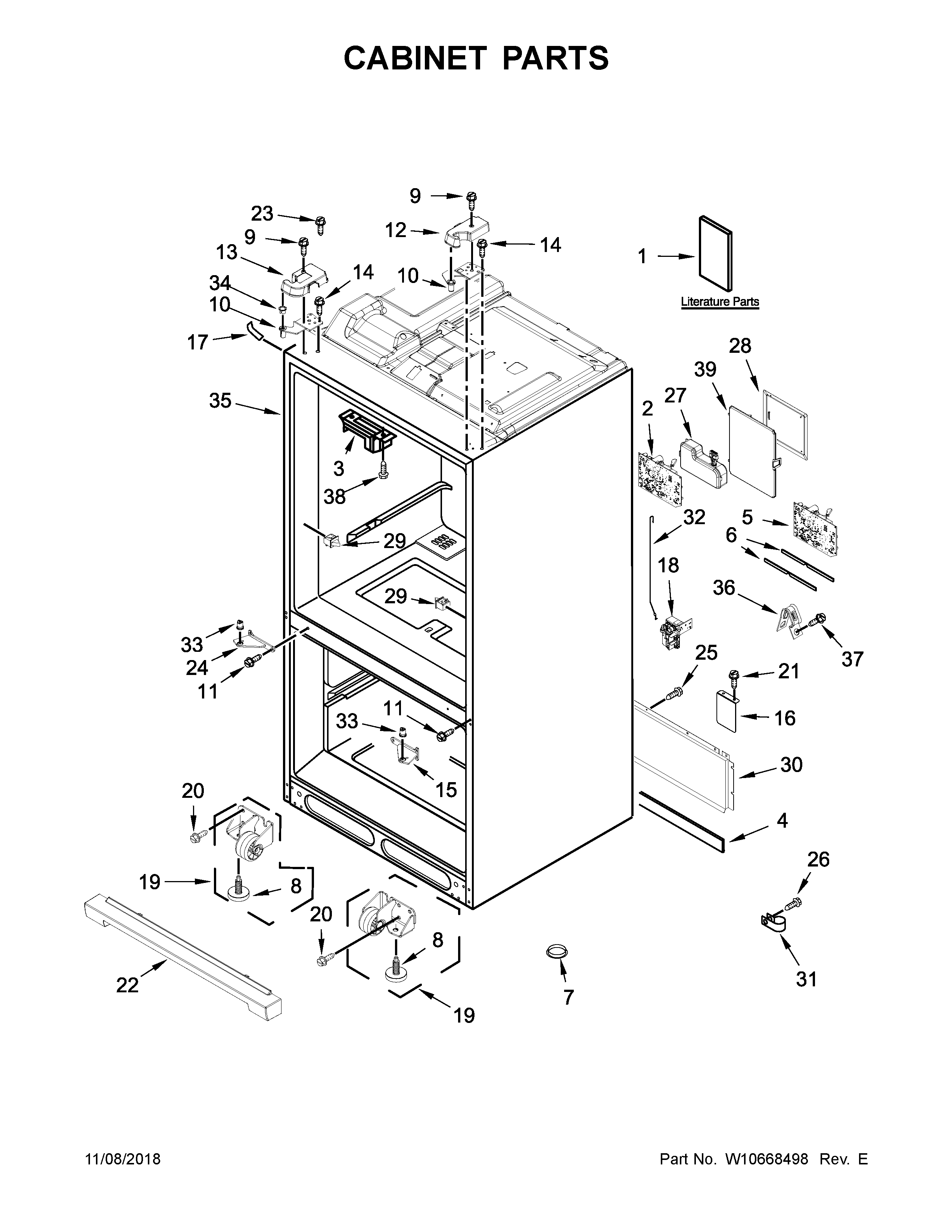 Cabinet parts