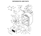 Maytag MFX2876DRE00 refrigerator liner parts diagram