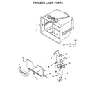 Maytag MFX2876DRM00 freezer liner parts diagram