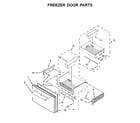 Maytag MFX2876DRM00 freezer door parts diagram