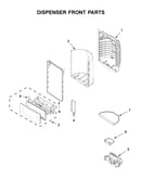 Dispenser front parts