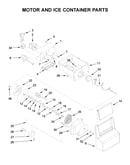 Motor and ice container parts
