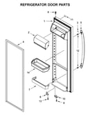 Refrigerator door parts