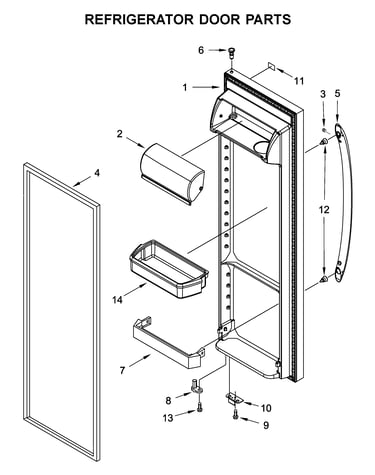 Refrigerator door parts