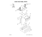 Whirlpool WDT995SAFM0 door and panel parts diagram