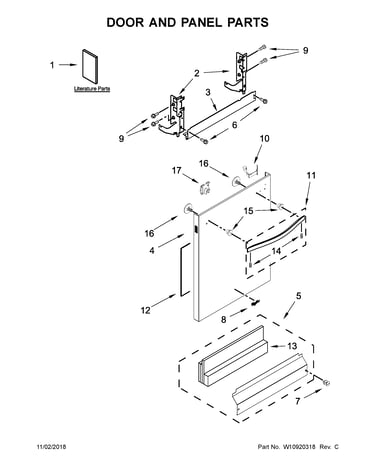 Door and panel parts