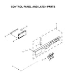 Control panel and latch parts
