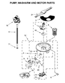 Pump, washarm and motor parts