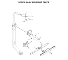 Whirlpool WDT995SAFM0 upper wash and rinse parts diagram